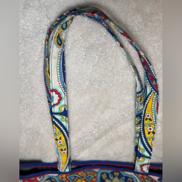 NWOT Vera Bradley $150 Retail Retired Marina Paisley Tote Laptop Bag - Picture 7 of 7